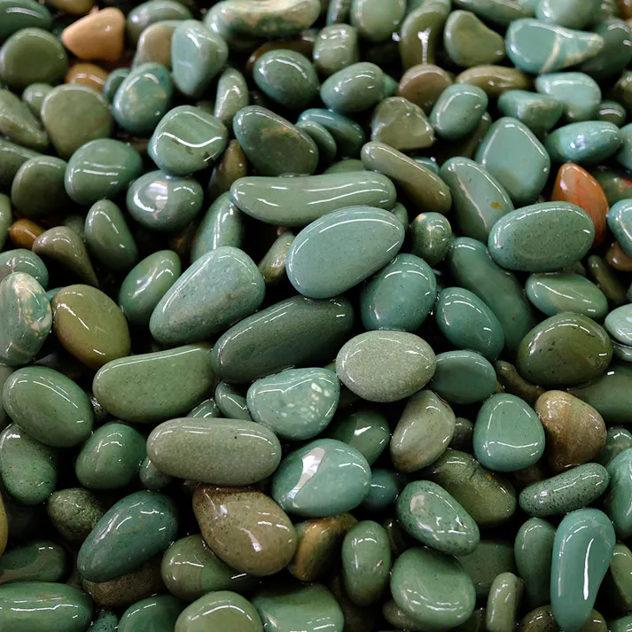 TAIKOH 新緑花石 5分 16-22mm 10kg 化粧砂利 グリーン 緑 玉石 中