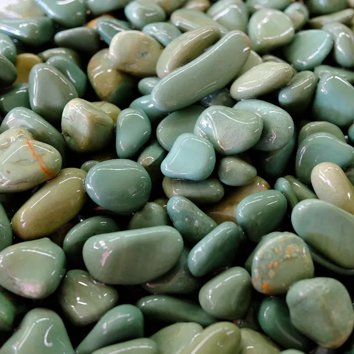 TAIKOH 新緑花石 8分 22-28mm 10kg 化粧砂利 グリーン 緑 玉石 中