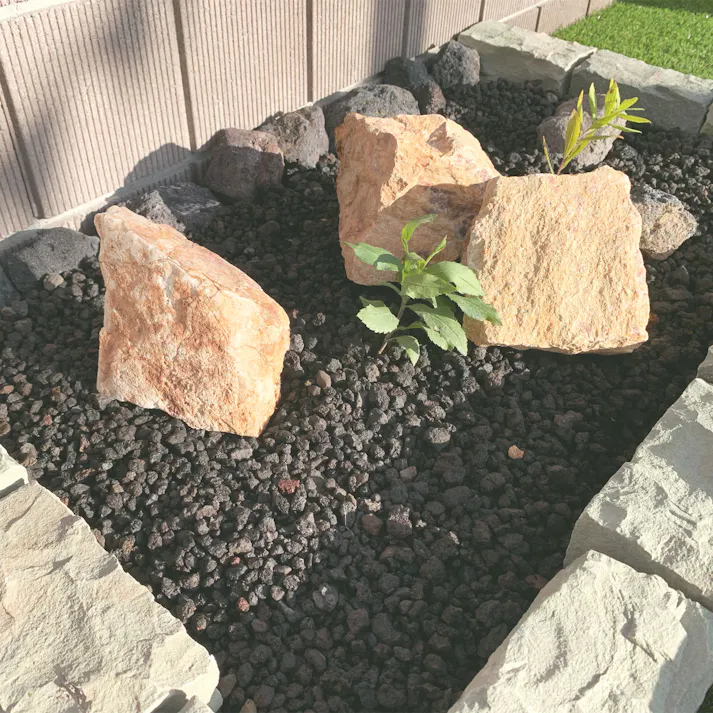 TAIKOH 溶岩砂利 3分 10-20mm 10kg ラバストーン スコリア 化粧砂利 黒 ブラック グレー 玉石 小