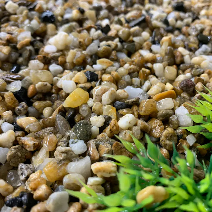 TAIKOH 新南部砂利 2分 2-6mm 10kg 国産 化粧砂利 オレンジ イエロー ミックス 小