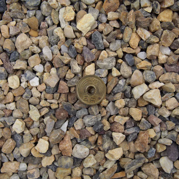 TAIKOH 新南部砂利 3分 9-12mm 10kg 国産 化粧砂利 オレンジ イエロー ミックス 小