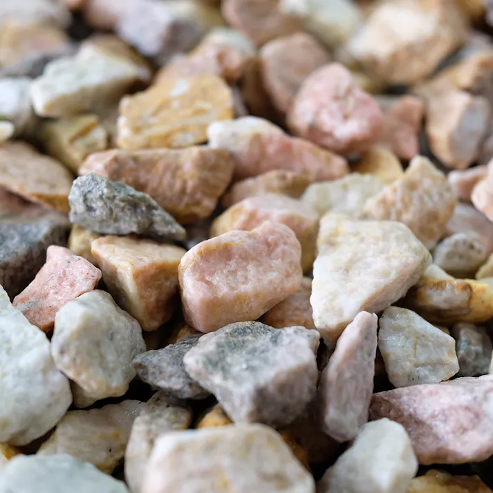 TAIKOH マーブルピンク 5分 15-25mm 10kg 天然大理石 化粧砂利 ピンク 桃色 砕石 中