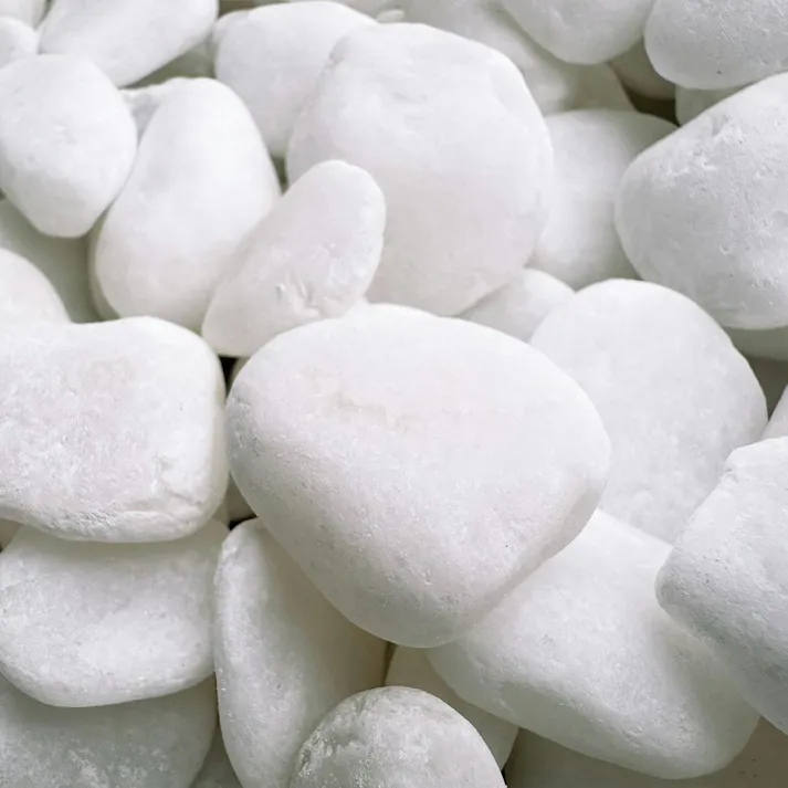 TAIKOH クリスタルホワイト 8分 20-30mm 10kg 化粧砂利 ホワイト 白 玉石 中