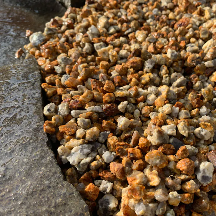 TAIKOH 甲賀砂利 3分 9-12mm 10kg 国産 化粧砂利 オレンジ 錆 さび サビ 砕石 小