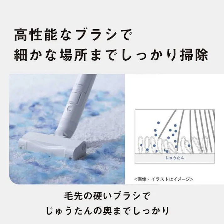 パナソニック コードレススティック掃除機 ホワイト MC-NS100K-W