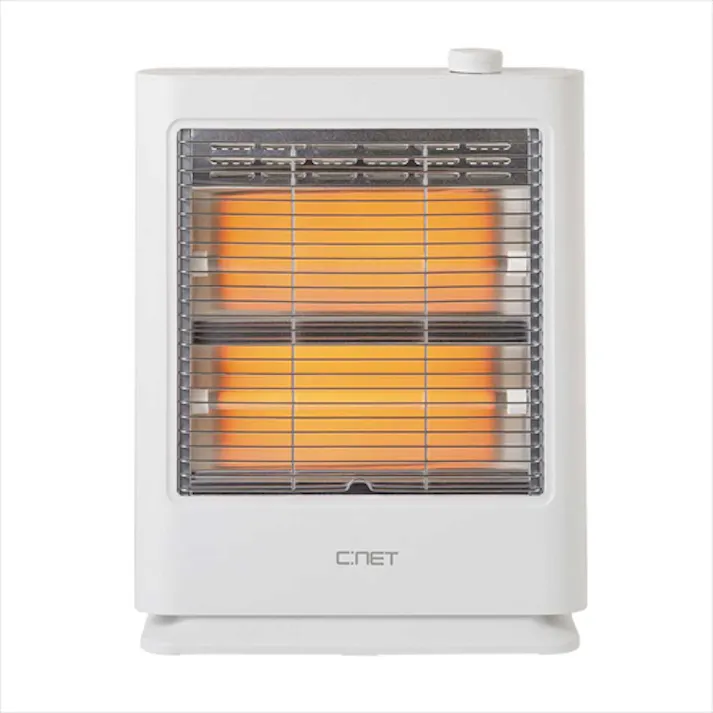 シィーネット 電気ストーブ 石英管ヒーター ホワイト CDEM106WH