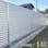 キロスタイル 視線カットフェンス 1スパンセット 距離2m×高さ100cm  日本製 目隠し 後付け アルミ フェンス 支柱付 プライバシー 　ステンカラー