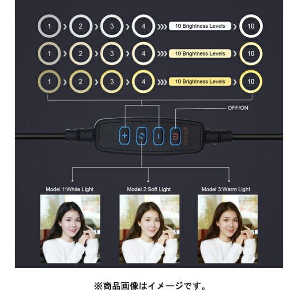 撮影用リングLEDミニ120mm(白6500k暖3200k) フリーダム FPUL377 LED