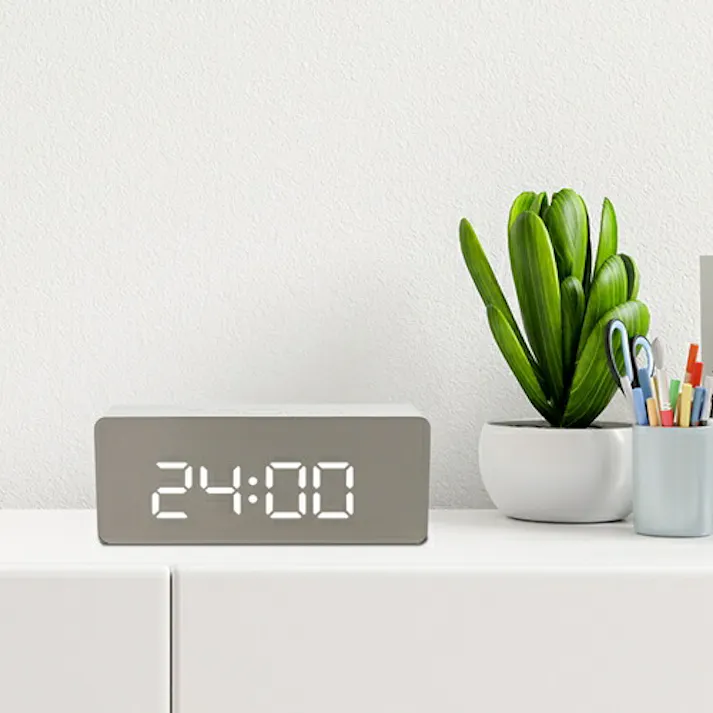 マクロス テラス LEDミラークロックL MEC-18