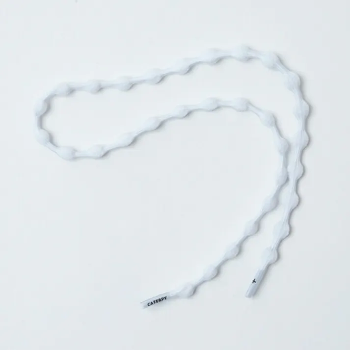 靴紐 結ばない キャタピラン キャタピー CATERPY くつひも キャタピラン+ くつひも P75-7SW シルクホワイト 75cm