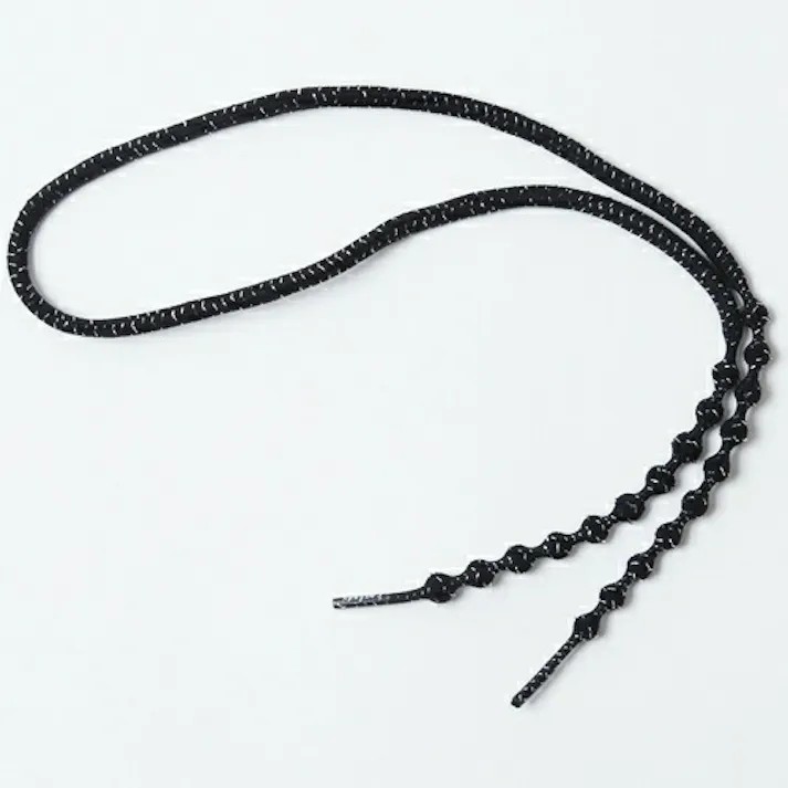 靴紐 結ばない キャタピラン キャタピー CATERPY くつひも キャタピーエアー+ くつひも PAR55-76BSL ブラックシルバー 55cm