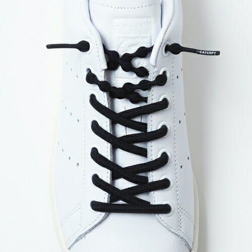 靴紐 結ばない キャタピラン キャタピー CATERPY くつひも キャタピーエアー+ くつひも PAR70-76JB ジャガーブラック 70cm