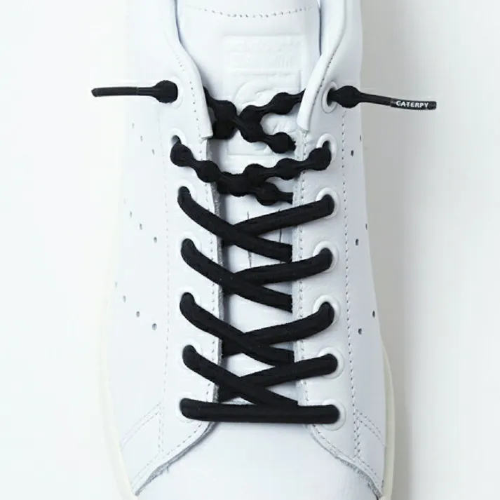 靴紐 結ばない キャタピラン キャタピー CATERPY くつひも キャタピーエアー+ くつひも PAR70-76JB ジャガーブラック 70cm