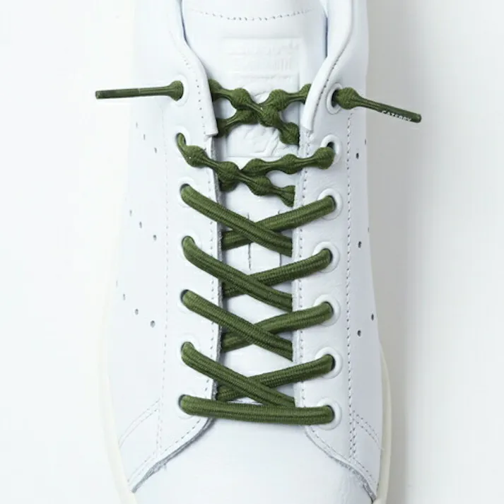 靴紐 結ばない キャタピラン キャタピー CATERPY くつひも キャタピーエアー+ くつひも PAR70-76KK カーキ 70cm