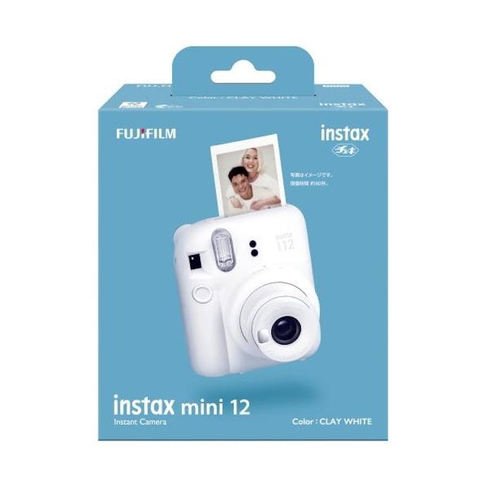 【お一人様一台限り】インスタントカメラ instax mini 12「チェキ」 クレイホワイト 富士フイルム INSTAX mini 12 CLAY WHITE