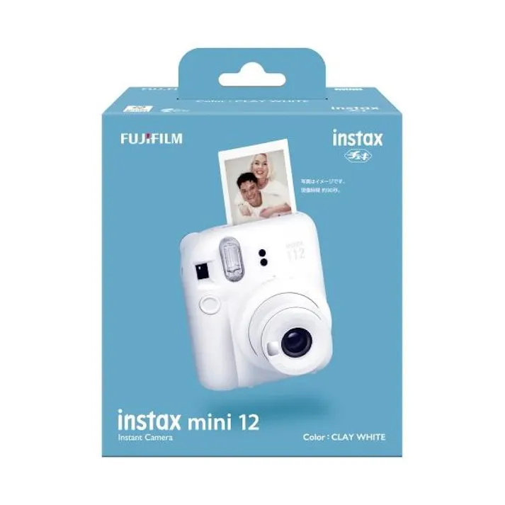 インスタントカメラ instax mini 12「チェキ」 クレイホワイト 富士フイルム INSTAX mini 12 CLAY WHITE