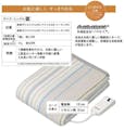 【お一人様一台限り】電気毛布 洗える 電気かけしき毛布 シングル Mサイズ ライトグレー パナソニック DB-RP1M