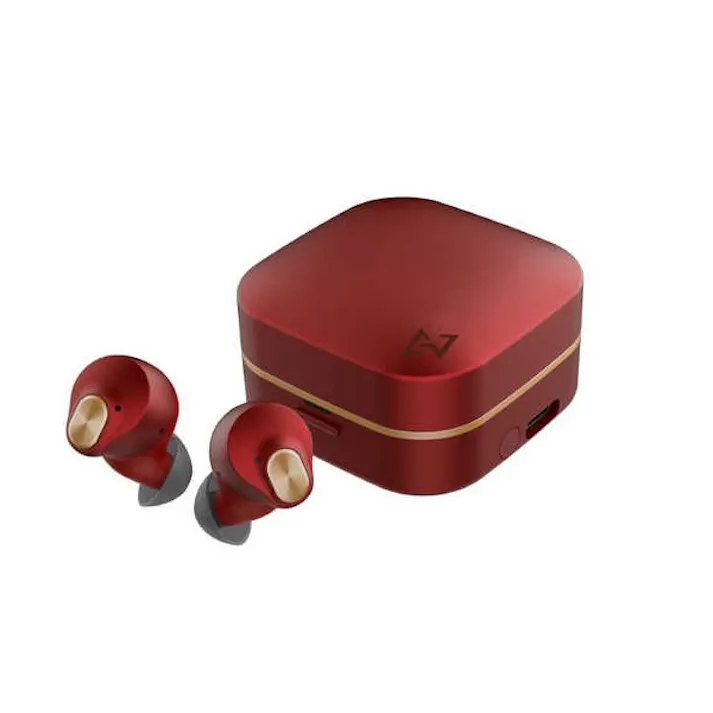 ノイズキャンセリング機能搭載 完全ワイヤレス Bluetoothイヤホン レッドスピネル AVITO TE-Q3-RD
