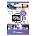 【お一人様一台限り】Maximum microSDXCカード 256GB CLASS10 UHS-1対応 SD変換アダプタ付 microSD SDカード MXMSD256G