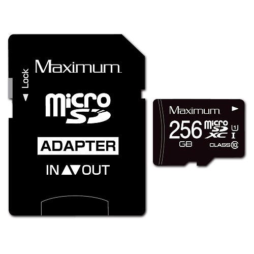 Maximum microSDXCカード 256GB CLASS10 UHS-1対応 SD変換