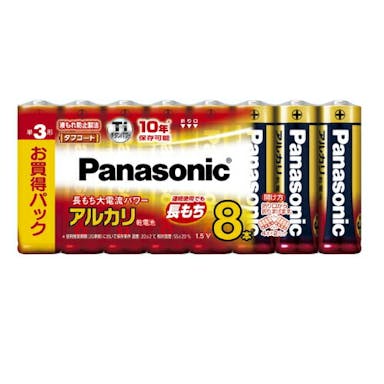 【お一人様一台限り】パナソニック Panasonic 乾電池 単3形アルカリ乾電池 8本パック LR6XJ/8SW