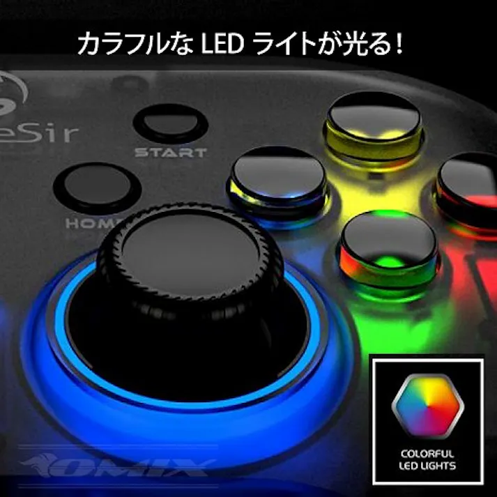 GameSir T4 proコントローラー Bluetooth 2.4GHz USB接続可能 6軸ジャイロセンサー 二重振動 バックライト機能 背面ボタン付き iOS Android PCに対応 ホルダー付き ゲーミング