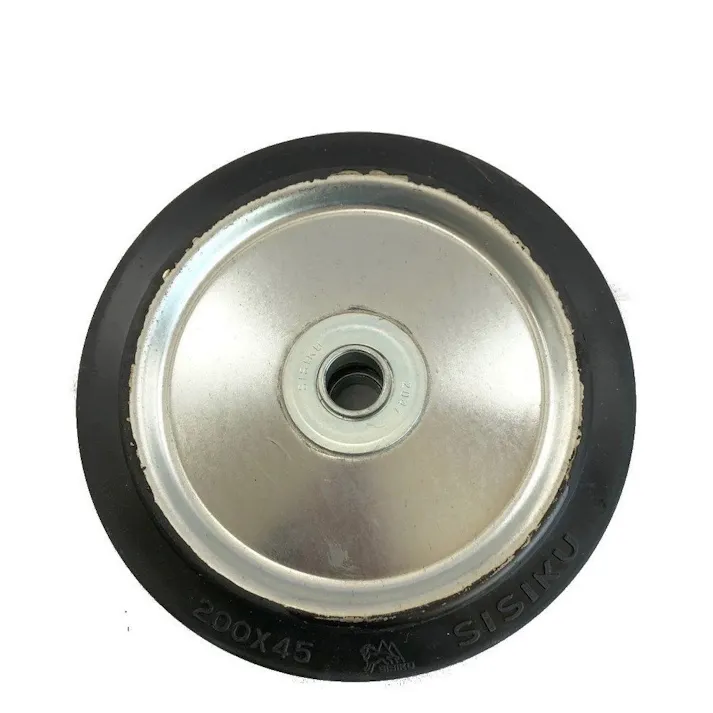 W-200 台車・キャスター用ゴム車輪 外径200mm シシクアドクライス