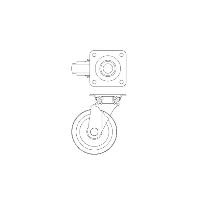 UWJ-150 自在キャスターウレタン車輪 台車・キャスター補修部品 シシクアドクライス