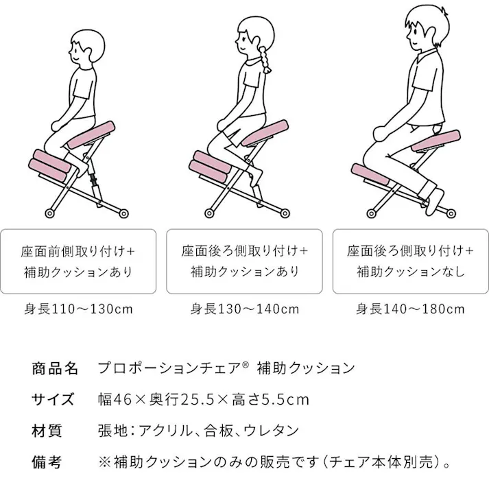 宮武製作所 MIYATAKE プロポーションチェア用補助クッション