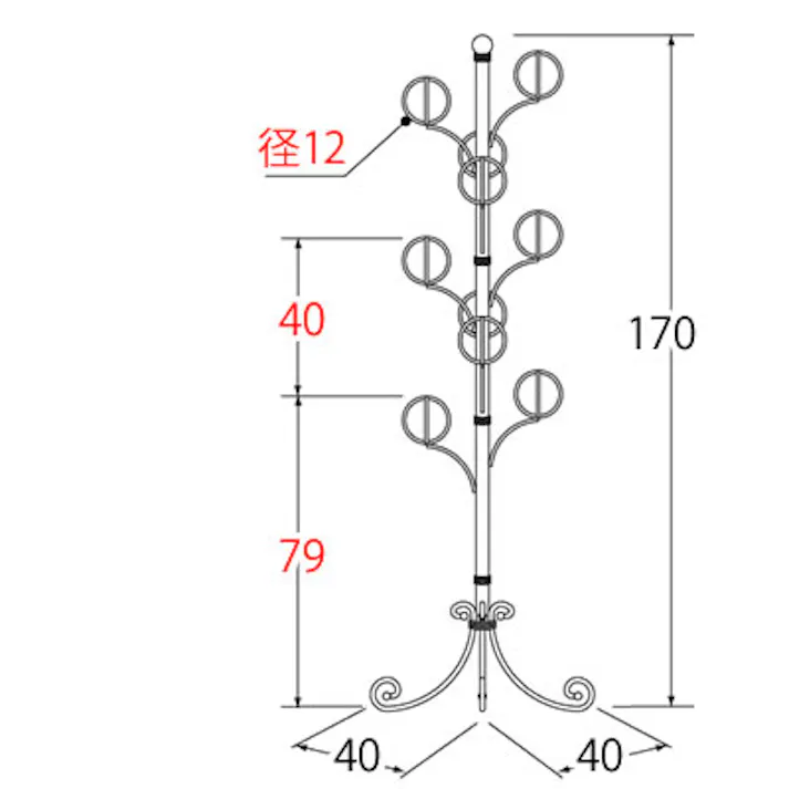 宮武製作所 MIYATAKE DEL SOL(デルソル) 帽子ツリー