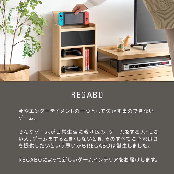 宮武製作所 MIYATAKE ゲーム機ラック REGABO(レガボ)