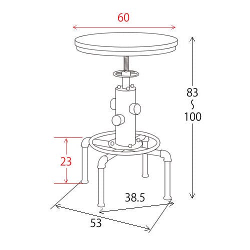 宮武製作所 MIYATAKE バーテーブル INDUSTRIAL（インダストリアル