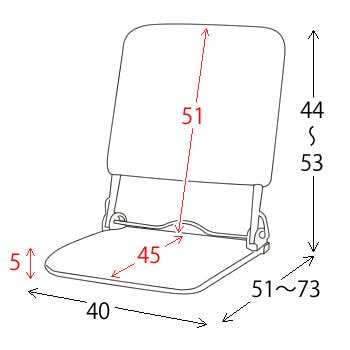宮武製作所 MIYATAKE 折りたたみ座椅子 PLACE(プラス) | 座椅子・座椅
