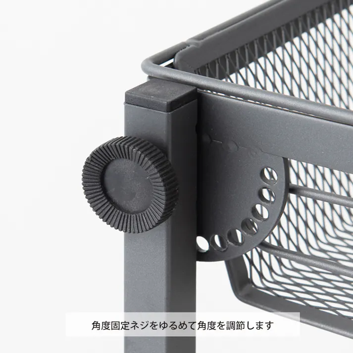 【マルチワゴン ROBUST(グレー)】 3段 キッチンワゴン ラック 収納 多肉棚 収納 スリム キャスター付 DIY オシャレ スライド 韓国風 インテリア 隙間収納 バスケット