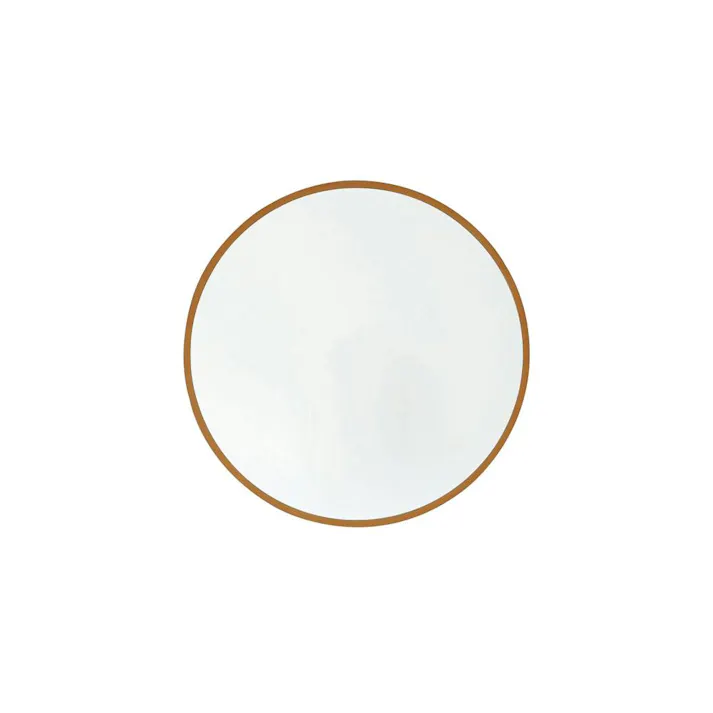 【日本製】【MDF丸形ウォールミラー直径47cm (ライトブラウン)】 鏡 姿見 ワイド ドレッサー 高級感 ブルックリン 飛散防止加工 壁掛け オシャレ 丸型 オーバル 国産 完成品