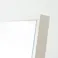【日本製】【細枠ウォールミラー 幅42cm(ホワイト/白) 】天然木 姿見 鏡 ワイド 高級感 木製 飛散防止加工 壁掛け 国産 完成品