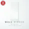 【日本製】【細枠ウォールミラー 幅60cm(ホワイト/白) 】天然木 姿見 鏡 ワイド 高級感 木製 飛散防止加工 壁掛け 国産 完成品