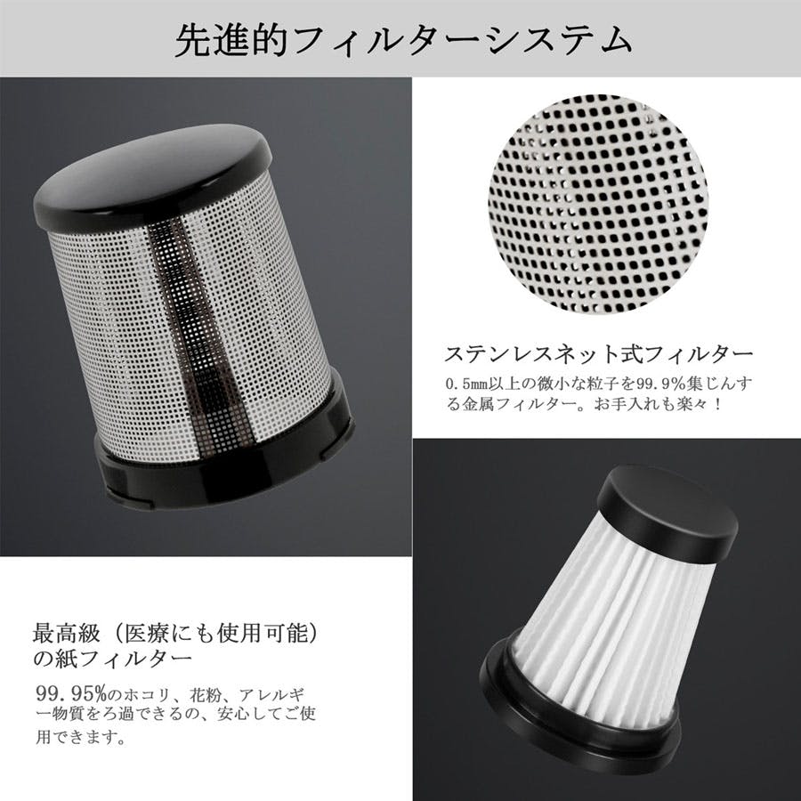 送料無料】ハンディクリーナー 12Kpa ブラシレスモーター