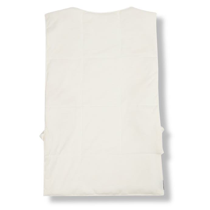 SilkFill シルクベスト インナーベスト 約58×35cm ホワイト 中わた絹100％(富岡シルク(ぐんま200)) 側生地綿100％ GCI30008T