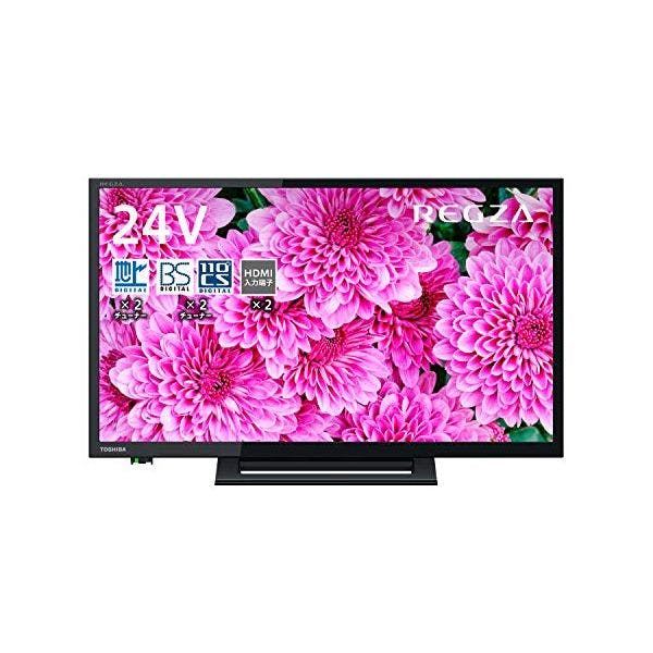 TOSHIBA 東芝 レグザ 24S24 液晶テレビ 24V型 ハイビジョン 外付けHDD 