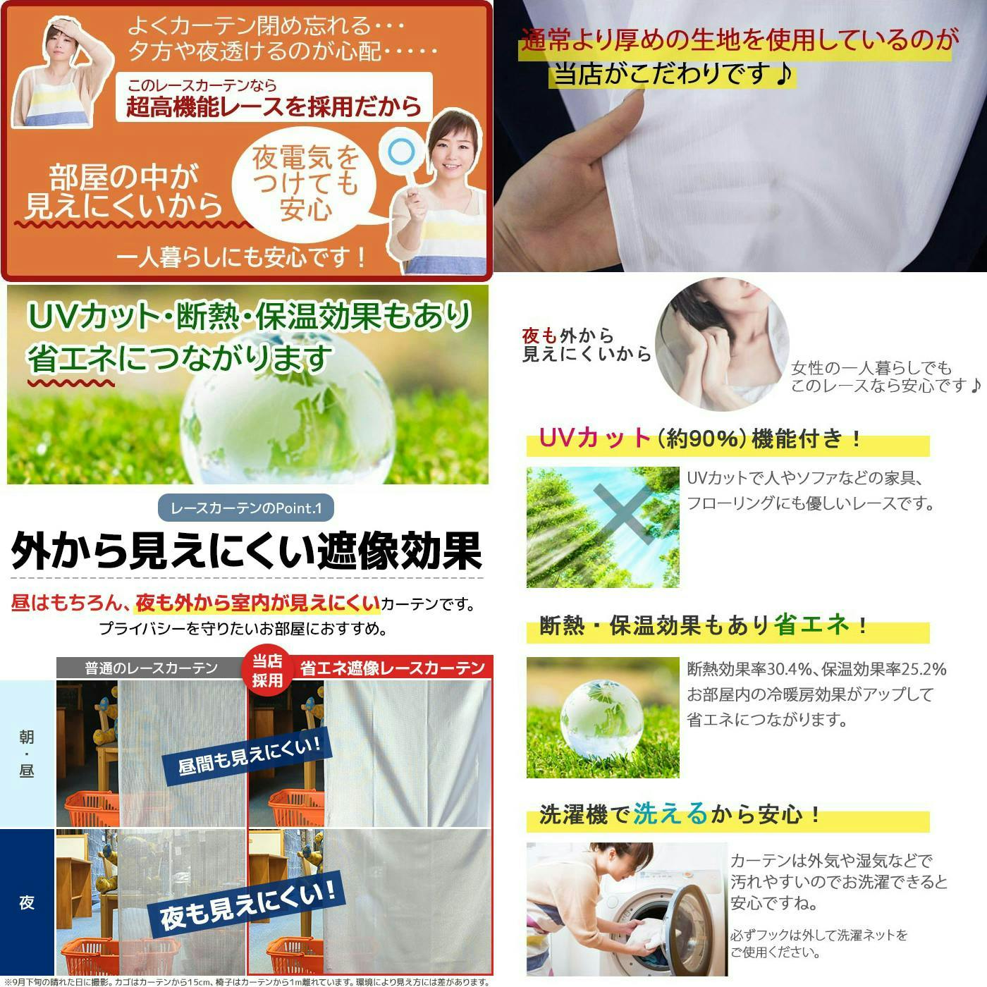 モデルルーム 展示品 レース カーテン 片開き インテリア 家具 Fe2013 カーテンセット レースカーテン付き Amazon｜YKFN カーテン 4枚