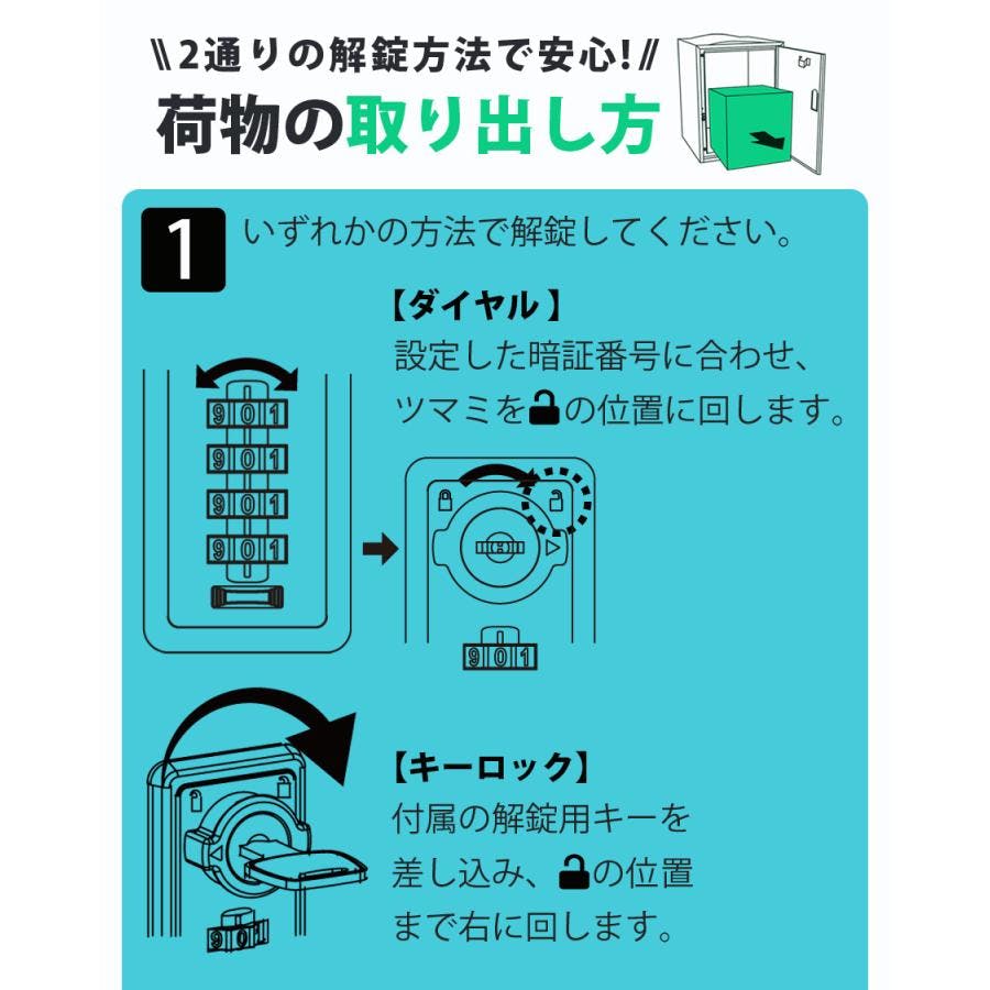 SunRuck 宅配ボックス バゲッジガーディアン SR-DL3010-DGY
