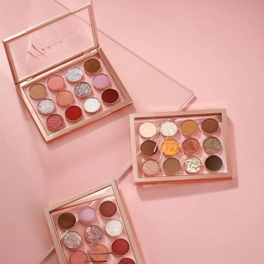 アイシャドウパレット 美メイクシリーズ 12カラー Pattern1（ポーチ赤+