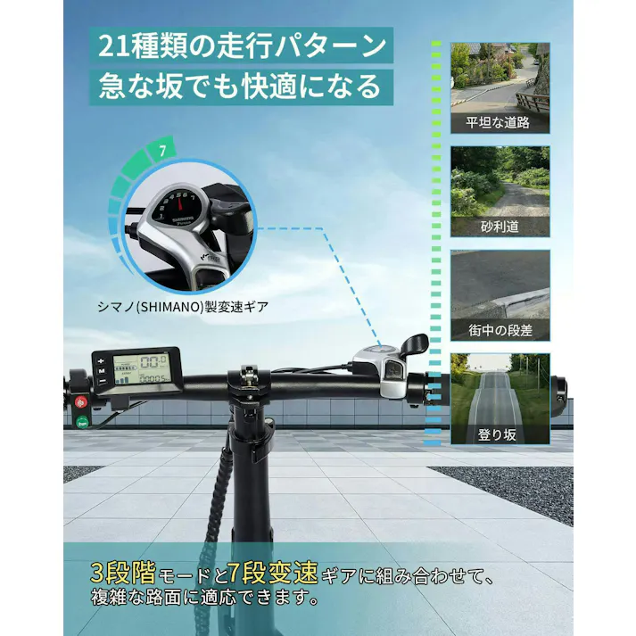 【セール10,000円OFF】AINOHOT AS6 電動アシスト自転車 【型式認定済】 公道走行可 折り畳み可能 48v大容量バッテリー 250W 最大続行距離55-60KM 盗難防止バッテリー 3段階アシスト 7段階変速ギア 耐震 色:ブルー Blue ※表示価格は値引き後の価格です