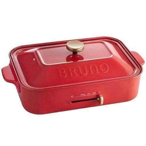 BRUNO ブルーノ BOE021 レッド ホットプレート コンパクト 小型 2～3人 