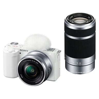 SONY ソニー VLOGCAM ZV-E10Y(W) ホワイト デジタルカメラ ダブルズームレンズキット