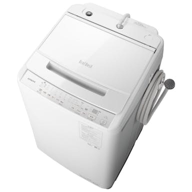 HITACHI 日立 BW-V100J(W) ホワイト 全自動洗濯機 洗濯10kg 縦型 上開き ビートウォッシュ