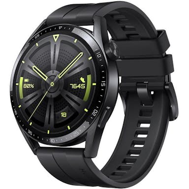 HUAWEI ファーウェイ WATCH GT3 46mm ブラックフルオロエラストマ― ウェアラブルスマートウォッチ