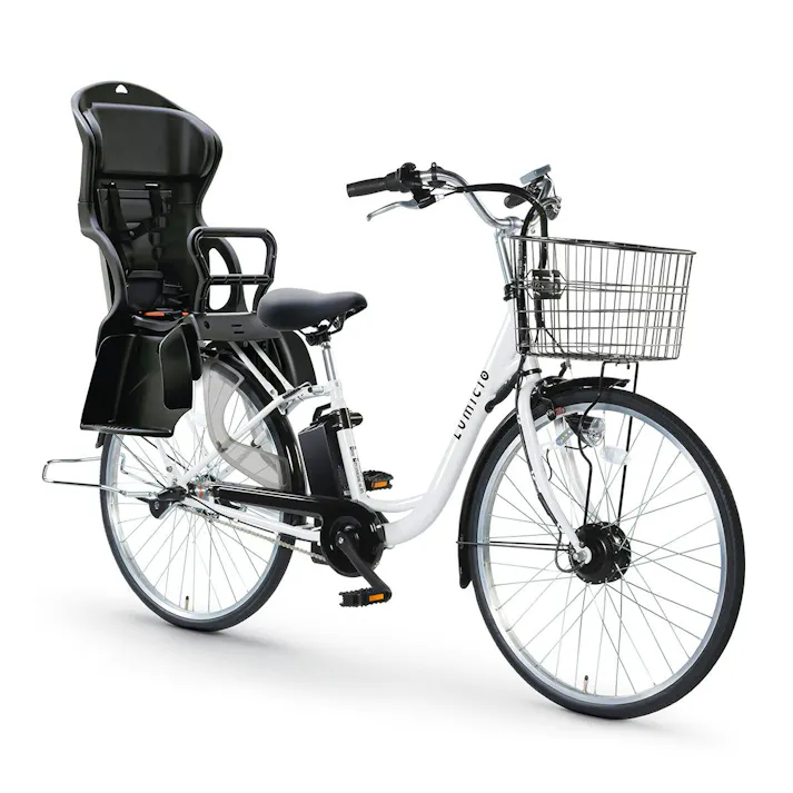 【自転車】Life Assist(ライフアシスト) 電動アシスト自転車 電動自転車 26インチ チャイルドシート付 APX263PS パールホワイト Lumiclo Breeze(ブリーズ) 【送料無料】 オンライン限定