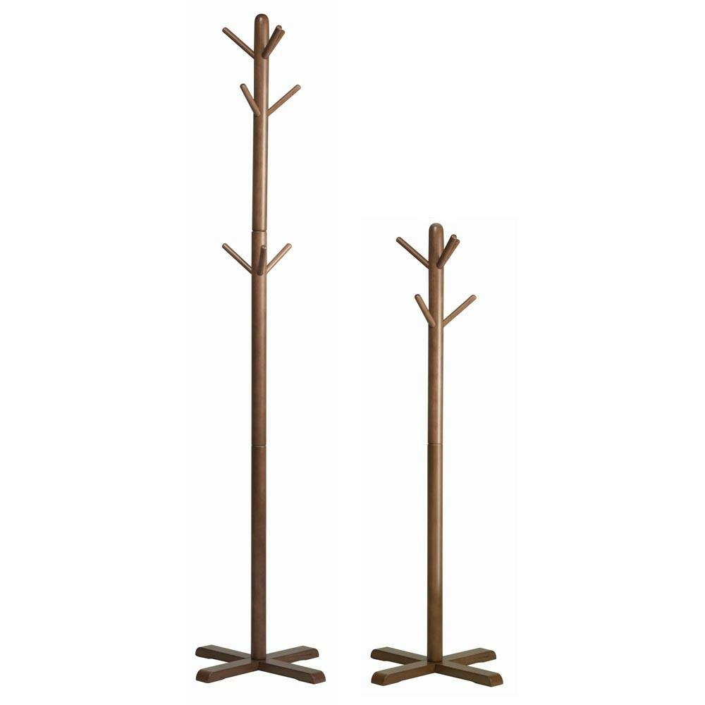 リビングハンガー(もく)(ブラウン/茶)】 高さ180cm ポールハンガー